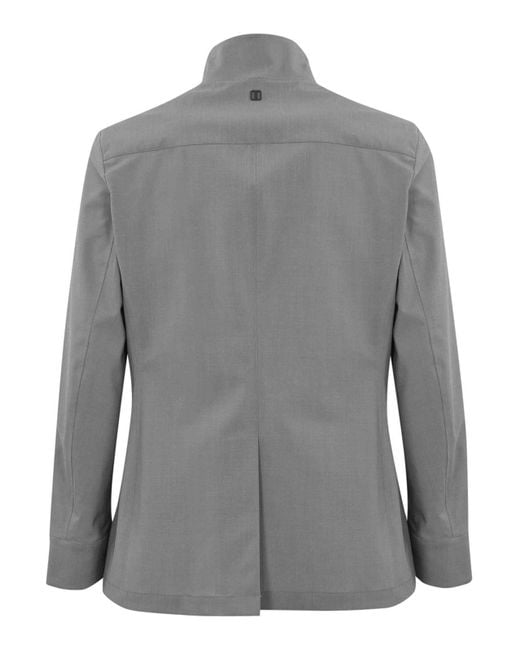 DUNO Gray Tauris Double-Breasted Jacket for men