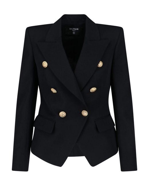 Balmain Black Blazer Doppiopetto