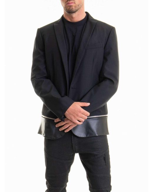 Les Hommes Black Jacket for men