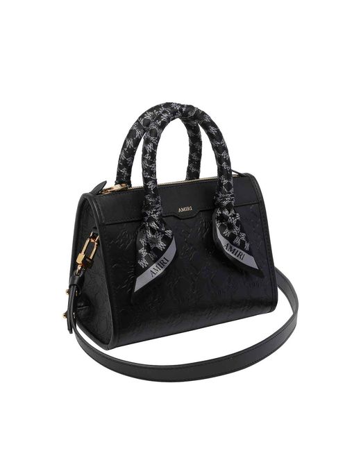Amiri Black Ma Quad Micro Triangle Handbag