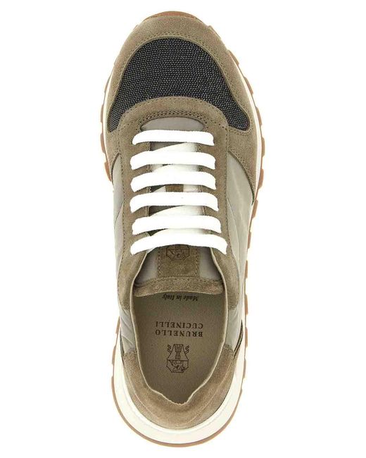 Brunello Cucinelli Green Active Sneakers
