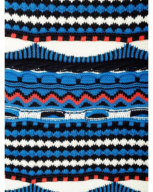 Missoni Blue Crew Neck Sweater for men