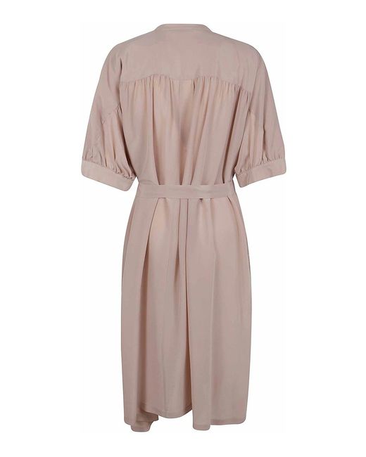 Seventy Pink Mixed Silk Sand Wash Dress