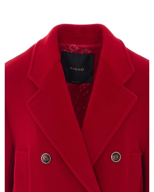 Pinko Red Covent Coat