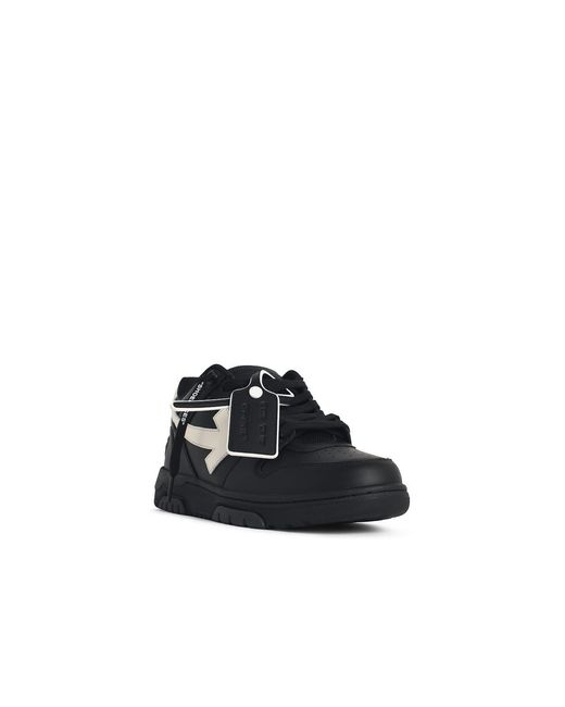 Off-White c/o Virgil Abloh Black Out Of Office' Leather Sneakers for men