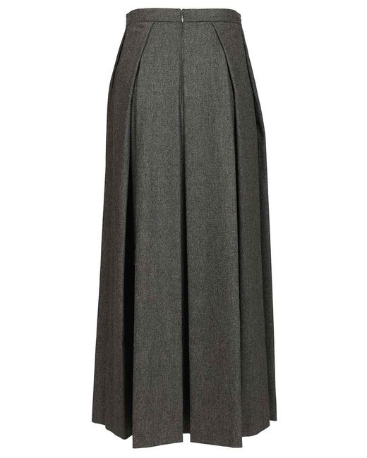 Emporio Armani Gray Midi Skirt