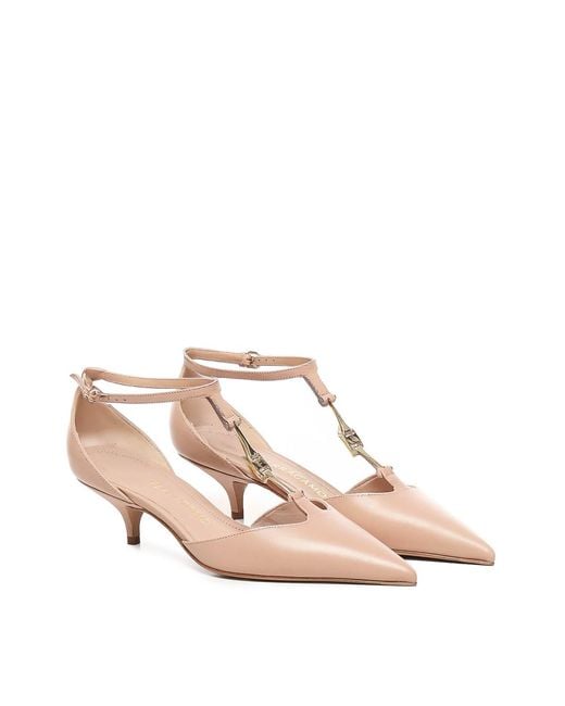 Ferragamo Pink Buckle Slingback