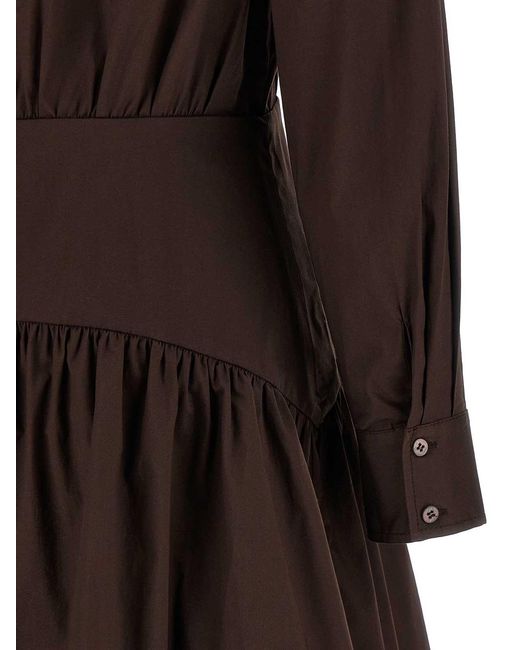 Staud Brown Shirt Dresses