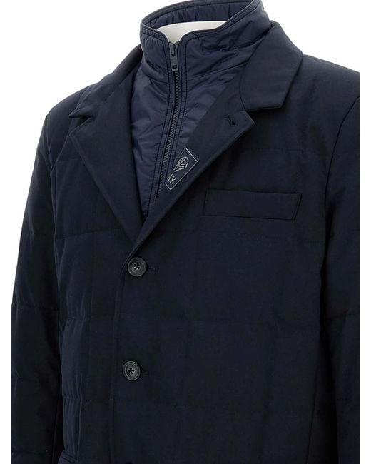 Fay Blue Padded Jacket for men