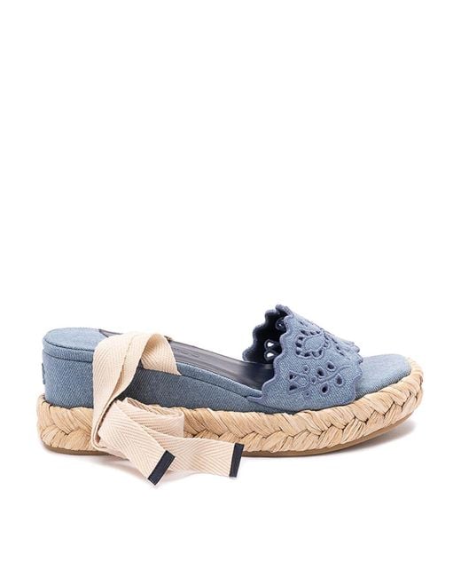 Jimmy Choo Blue 'Arlee Wedge 60'