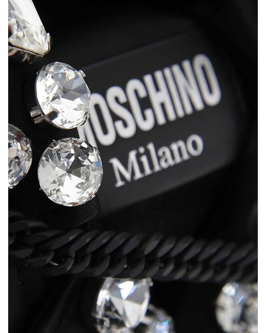 Moschino Black Carlyne Biker Bag