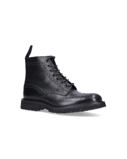 Tricker's Black Ankle Boots for men