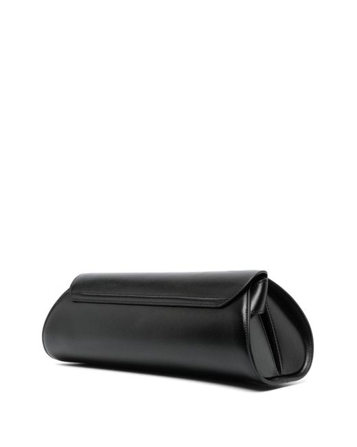 Jil Sander Black Cannolo Large Leather Shoulder Bag