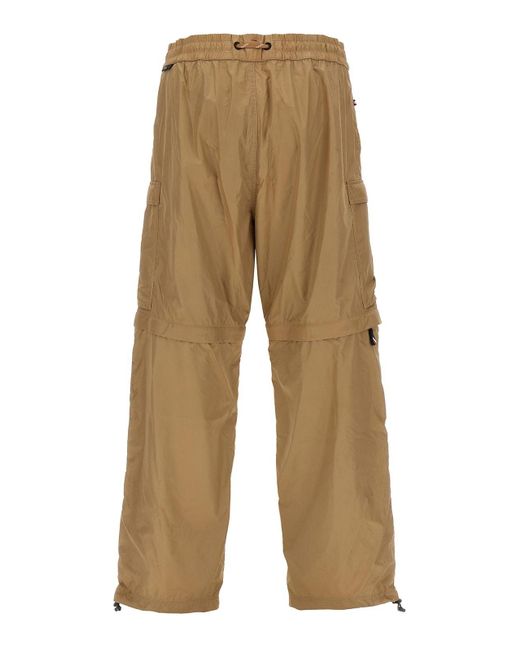 Moncler Brown Nylon Cargo Pants for men