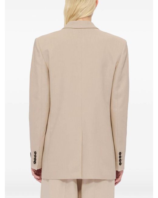 MSGM Natural Blazer Doppiopetto