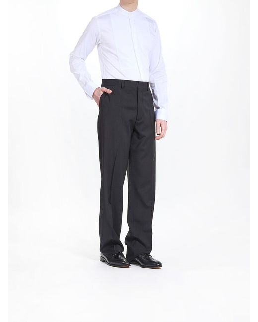 Moschino Blue Full Trousers for men