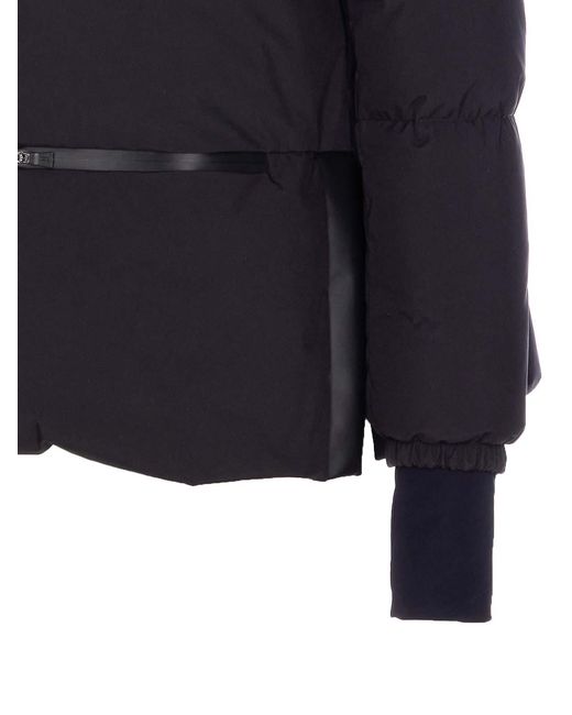 Herno Blue 2Layers Hooded Short Down Jacket Clothing