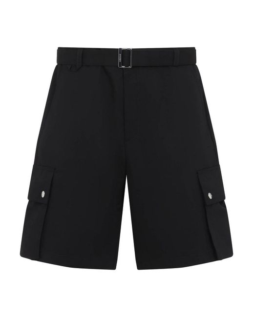 Jacquemus Black Le Cargo Bermuda for men