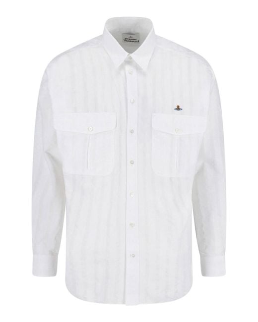 Vivienne Westwood White Achilles Shirt for men