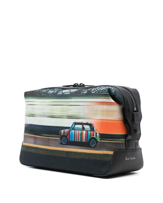 Borsa Di Lavaggio A Stampa Oad di Paul Smith in Gray da Uomo