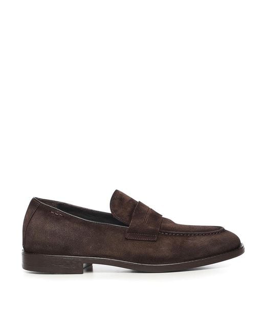 Alexander Hotto Brown Leather Loafers for men
