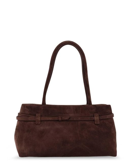 MANU Atelier Brown Shoulder Bag Le Cambon East West