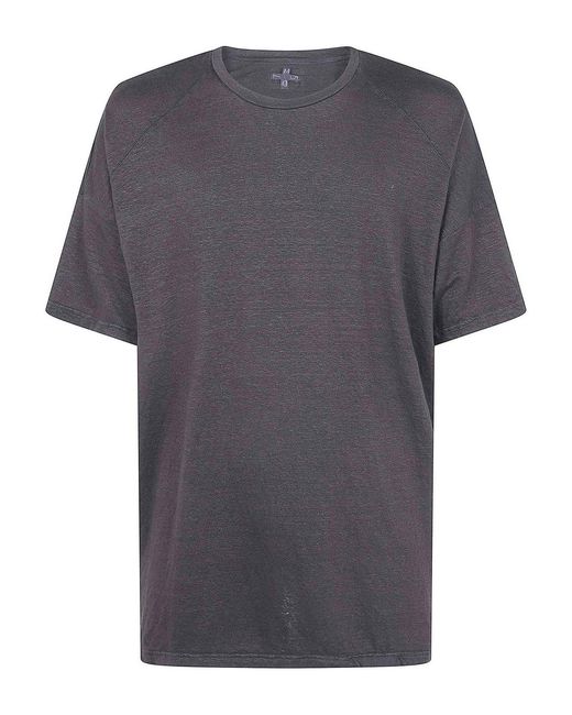 MD75 Gray Linen Oversized T-Shirt for men