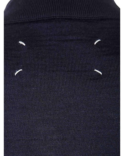 Maison Margiela Blue Round Neck