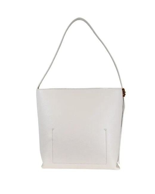 Coccinelle White Handbag Grained Pearl Pearl