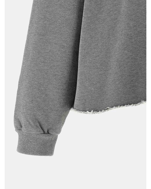 MM6 by Maison Margiela Gray Spray Hoodie