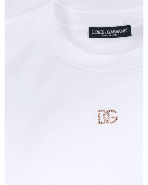Dolce & Gabbana White T-Shirt Logo