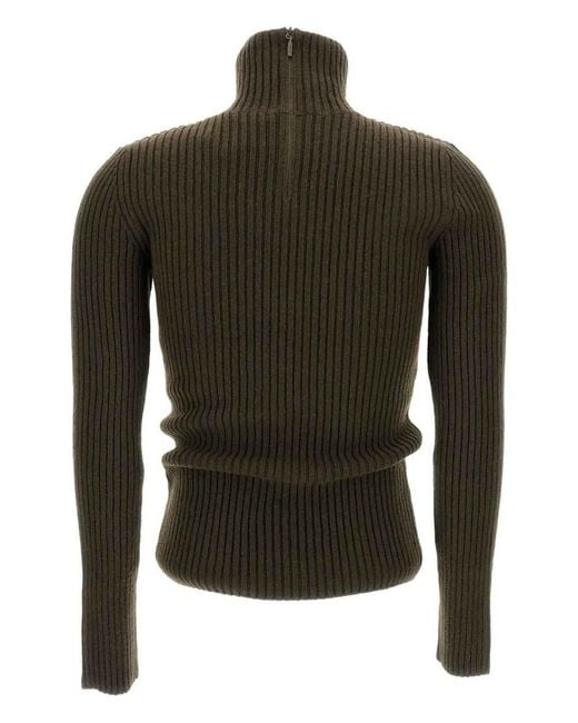 Max Mara Green 'Aral1234' Pullover Sweater