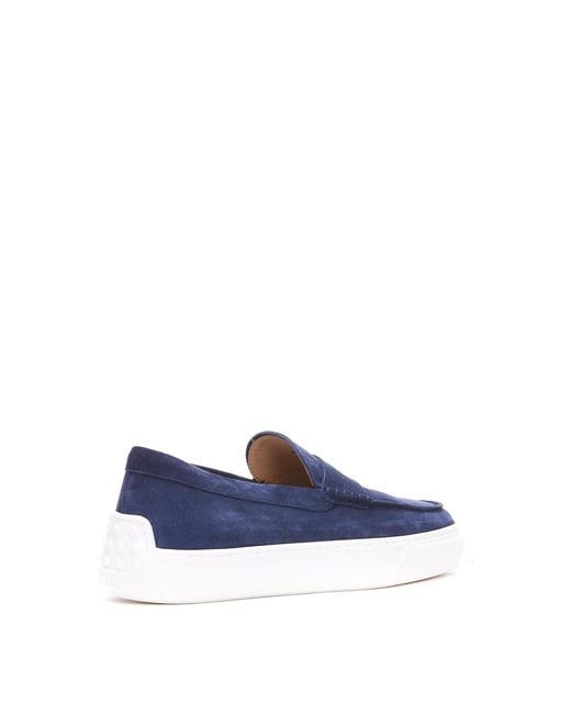 Tod's Blue Slipper Loafers for men