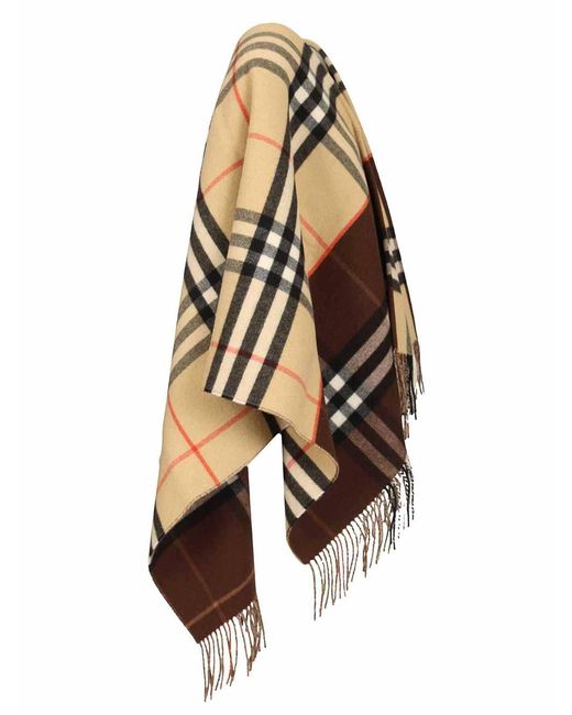 Burberry Natural Checked Cape