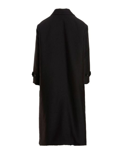 Valentino Garavani Black Reversible Long Coat for men