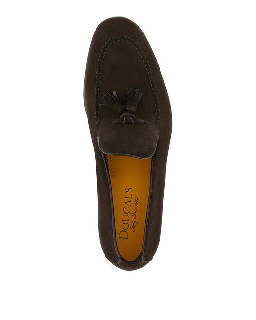 Doucal's Black Adler Loafers for men
