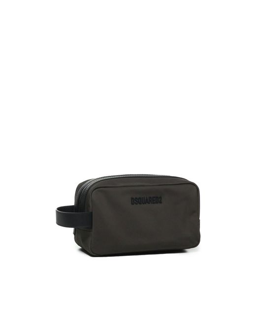 DSquared² Black Beauty Case With Logo for men