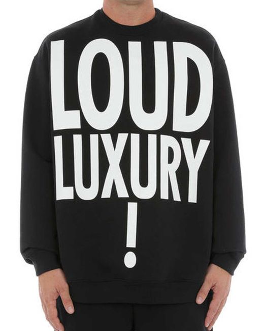 Moschino Black Louds Luxury Sweatshirt for men