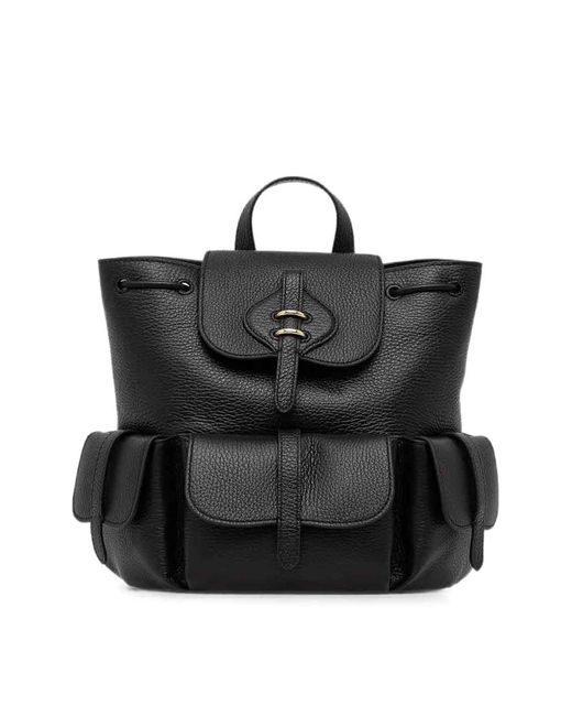 Coccinelle Black Handbag Grained Leather Noir