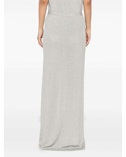 Tom Ford White Embellished Maxi Skirt