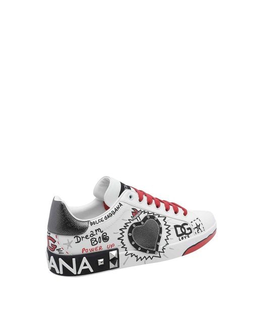 Dolce & Gabbana White Portofino Sneakers for men