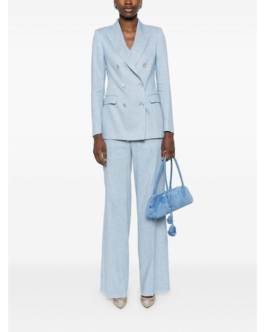 Tagliatore Blue Double-Breasted Suit