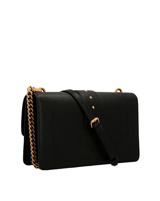 Pinko Black Love One Classic Crossbody Bag