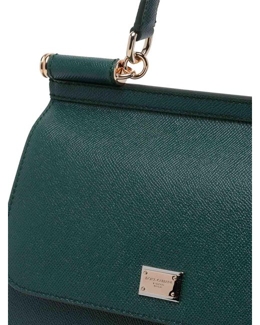 Dolce & Gabbana Green Large Sicily Handbag