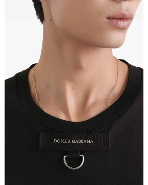 Dolce & Gabbana Black D-Ring T-Shirt for men