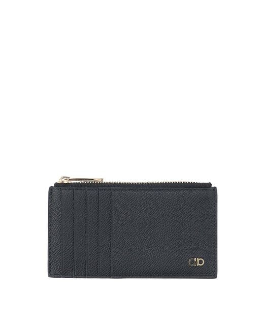 Ferragamo Gray Card Holder for men