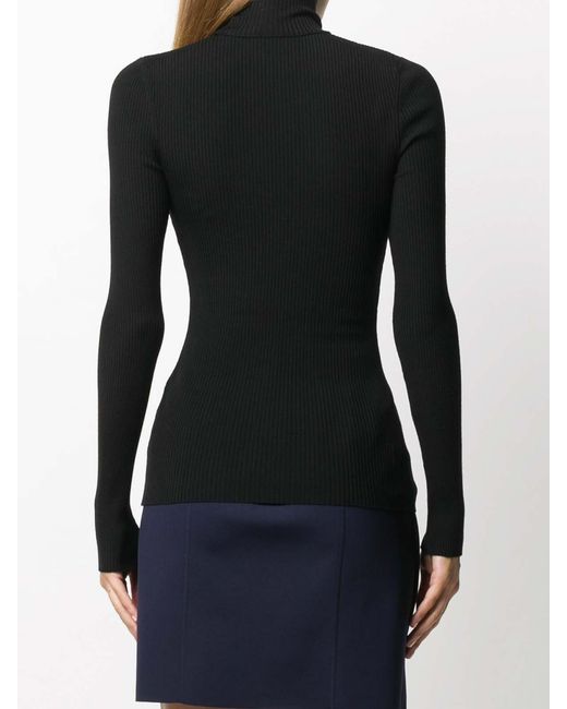 Wolford Black Wool Turtle-Neck Sweater