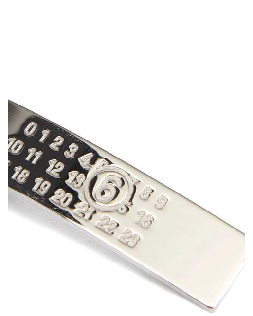 MM6 by Maison Margiela White Numeric Hair Clip