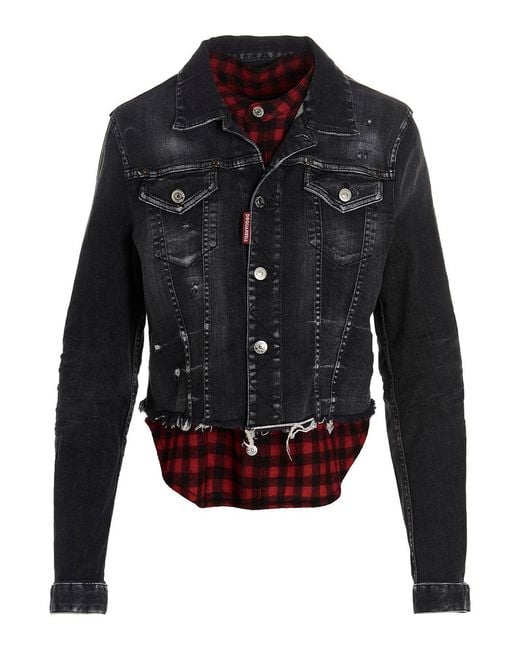 DSquared² Blue Checked Jacket