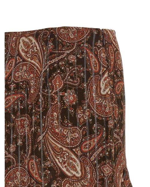 ANDAMANE Brown Camelia Skirt